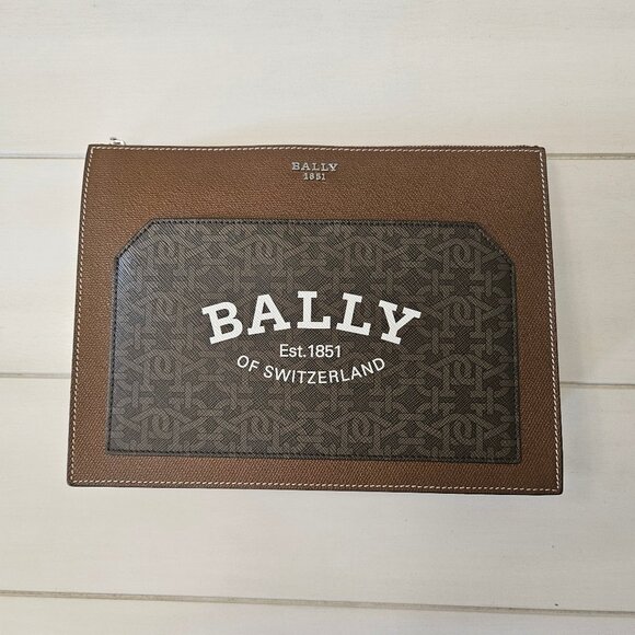 Bally Brown and Tan Leather Crossbody Bag - Picture 1 of 11
